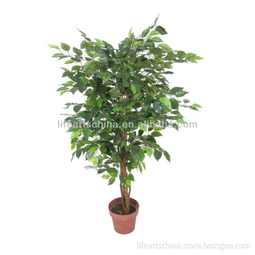 artificial tree,140cm ficus tree, silk leaf or plastic leaf